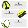 thumbnail image 3 of 1 Pair Swimming Training Hand Paddles Webbed Gloves Practical Swim Equipment, 3 of 8