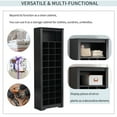 thumbnail image 5 of Huisuilinss Shoe Storage Cabinet,30 Pairs Free Standing Closet Organizer,Cell Wood Shoe Organizer, Vertical Space Saving Shoe Rack for Entryway, Bedroom 2.4x12.9x73.8Inch, 5 of 9