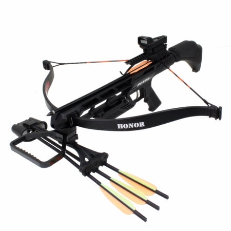 SAS Honor 175lbs Recurve Crossbow Red Dot Scope Package +Bag+9xArrows+Broadheads