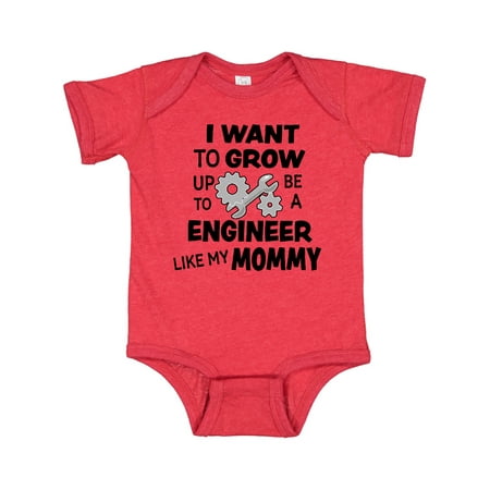 

Inktastic I Want To Grow up To Be a Engineer Like My Mommy Gift Baby Boy or Baby Girl Bodysuit