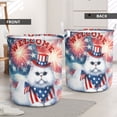 thumbnail image 2 of Persian Patriotic Welcome for 4Th of July Independence Day Foldable Laundry Basket Cat Lover Kitten Owner Gifts Organizer Storage with Handles - 00010, 2 of 5