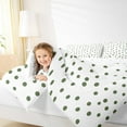 thumbnail image 4 of Manfei Minimalist Geometric Dot Bedding Comforter Set,Modern Geometric Spot Twin Comforter Sets,Green White Bedding Set For Teens Girl,Luxury Bedroom Decor Reversible,2 Pieces, 4 of 8