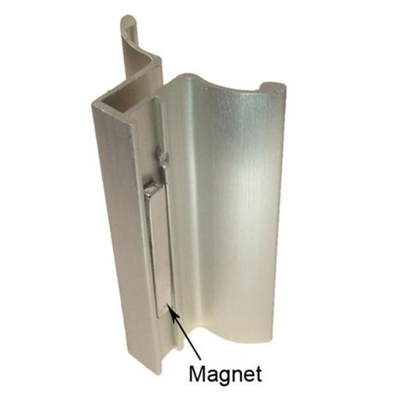 Brushed Nickel Frameless Shower Door Handle With Magnet Com