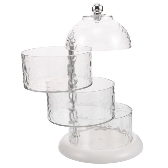TITINICE Multifunctional Transparent Makeup Storage Organizer for Vanity Desk with Puff Case