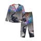 thumbnail image 1 of Fotbe Elephant Fireworks Celebration Conjunto de Pijama de Manga Larga para Mujer con Estampado, Ropa de Dormir de 2 Piezas, Conjunto de Casa Suave y Cómodo con Bolsillos-XX-Large, 1 of 7