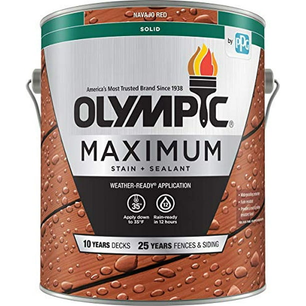 Olympic Stain 79614 Maximum Wood Stain and Sealer, 1 Olympic Stain 79614 Maximum Wood Stain and Sealer, 1