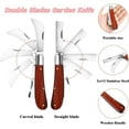 thumbnail image 5 of Grafting Gardening Knife with Double Blades and 2 Rolls Grafting Tape, Pruning Tool for Fruit Tree Floral Plant Repair, 5 of 8