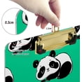 thumbnail image 4 of FMSHPON Funny Panda Bear Clipboard Hardboard Wood Nursing Clip Board and Pull for Standard A4 Letter 13x9 inches, 4 of 5