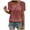 Pink, variant on JIUKE Plus Size Eyelet Tops for Women Short Sleeve Round Neck Summer Casual Loose Beach Tee Shirts