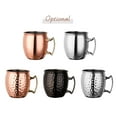 thumbnail image 4 of Tasse Moscow Mule en Cuivre 530 ml en Acier Inoxydable Tasse à Bière en Cuivre Tasse à Cocktail en Cuivre Tasse Martelée Tasse à Bière Tasse à Cocktail, 4 of 8