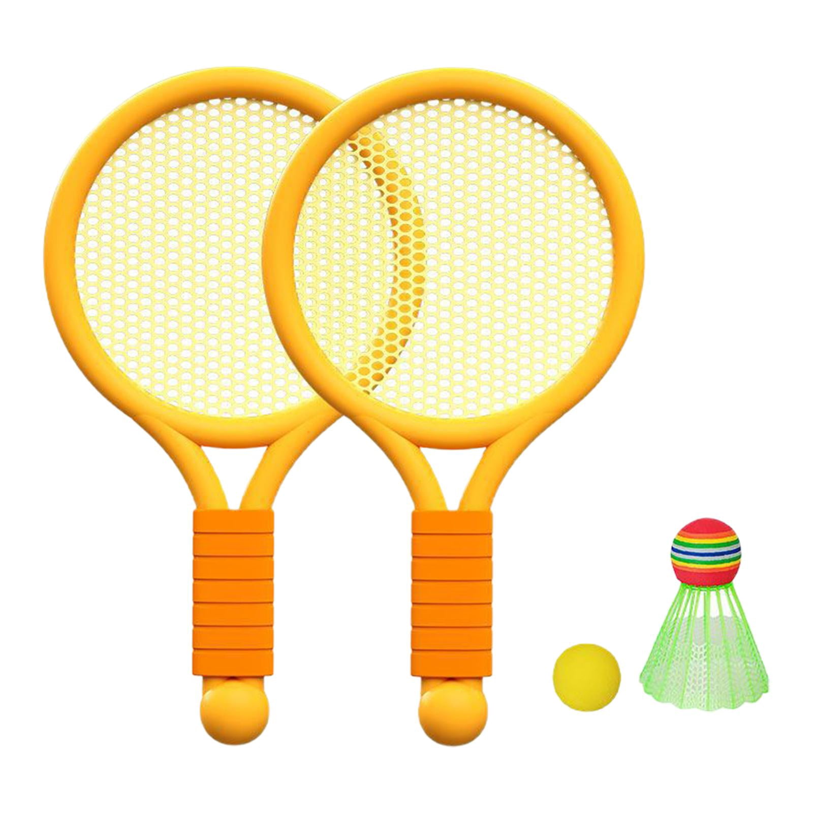 GARENDE Children Badminton Tennis Set Tennis Racket for Kids for Yard Girls Backyard Orange