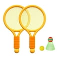 thumbnail image 2 of jinwen Children Badminton Tennis Set Tennis Racket for Kids for Yard Girls Backyard Orange, 2 of 9