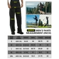 thumbnail image 6 of 33,000ft Men's Rain Pants Breathable Lightweight Reflective Windproof Waterproof Pants for Golf Hiking Outdoor, 6 of 7