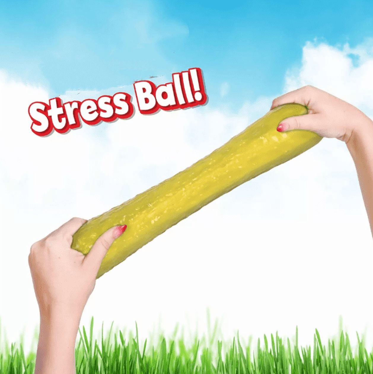 Squeezy PICKLE Sensory Toys, Slow Rising Squishy Relief Soft Tress Relief & Fidget Toys, Cucumber Fruit Toys