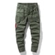 thumbnail image 1 of Pantalones largos de moda para hombre, casuales, de color sólido, cargo, con bolsillos y cremallera, cintura elástica, pantalones largos de algodón para hombre., 1 of 9