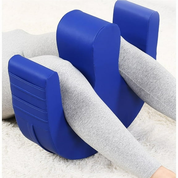 Leg Positioning Pillow – PU Leather Waterproof Turning Aid for Elderly, Bedridden, or Patients | U-Shaped Padded Bed Transfer Nursing Tool | Rolling Shifting Mat for Patient Care