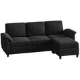 Sobaniilo 79" Convertible Sleeper Corner Sectional Sofa, Reversible