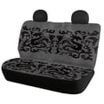 thumbnail image 2 of Pzuqiu Black Damask Car Seat Covers Full Set Car Seat Covers Set Car Interior Decor Non Slip Interior Accessories Fit for Cars Truck, 2 of 10