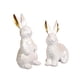thumbnail image 2 of 2 figuras decorativas de conejo de Pascua para el hogar. Blanco, 2 of 7
