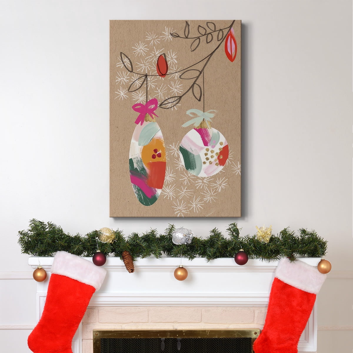 Crafty Christmas Collection B- Gallery Wrapped Canvas