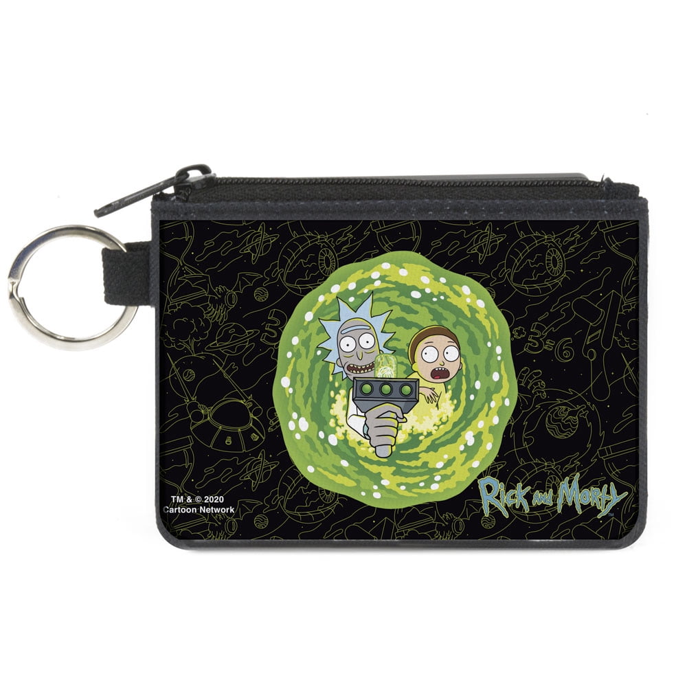 Rick and Morty Free Rick Bifold Wallet Brown Cards Notes Photo Coin 