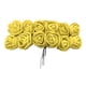 thumbnail image 4 of Cabezas de Flores de Rosas Artificiales Hechas de Mano Cabezas de Flores de imuladas para Amarillo, 4 of 9