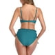 thumbnail image 2 of Mujer Nudo de Corbata Traje de baño Delantero de Bikini colchado de Bikini De color verde oscuro M De color verde oscuro M Xishao ropa, 2 of 2