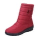 thumbnail image 5 of Botas de nieve cálidas de terciopelo de invierno para mujer, botas de algodón impermeables con cremallera lateral para mujer, zapatos casuales para mujer, 5 of 5