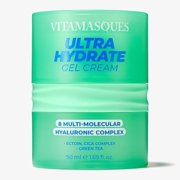 Vitamasques Ultra Hydrate Gel Cream - Hidratante y calmante de equilibrio ligero (1.69 onzas líquidas)