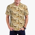 thumbnail image 1 of Fotbe Wild West Cowboy Camiseta Polo de Golf para Hombre con Estampado – Camisa Deportiva Transpirable con Cuello Abotonado-Medium, 1 of 6