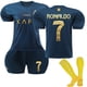 thumbnail image 1 of 2023-2024 Al-Nassr FC Away Kids Football Shirts No. 7 Ronaldo 24 24 AWAY 2, 1 of 5