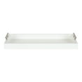 thumbnail image 3 of Kate and Laurel Lipton Narrow Decorative Tray, 10 x 24, White and Silver, Chic Accent Tray for Display and Storage, 3 of 9