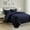 Floral Pattern Navy Blue, variant on IR Imperial Rooms 3Pc-Embossed Luxury Bedspread Microfiber Floral Pattern Quilt Set Lightweight Full/Queen Ochre