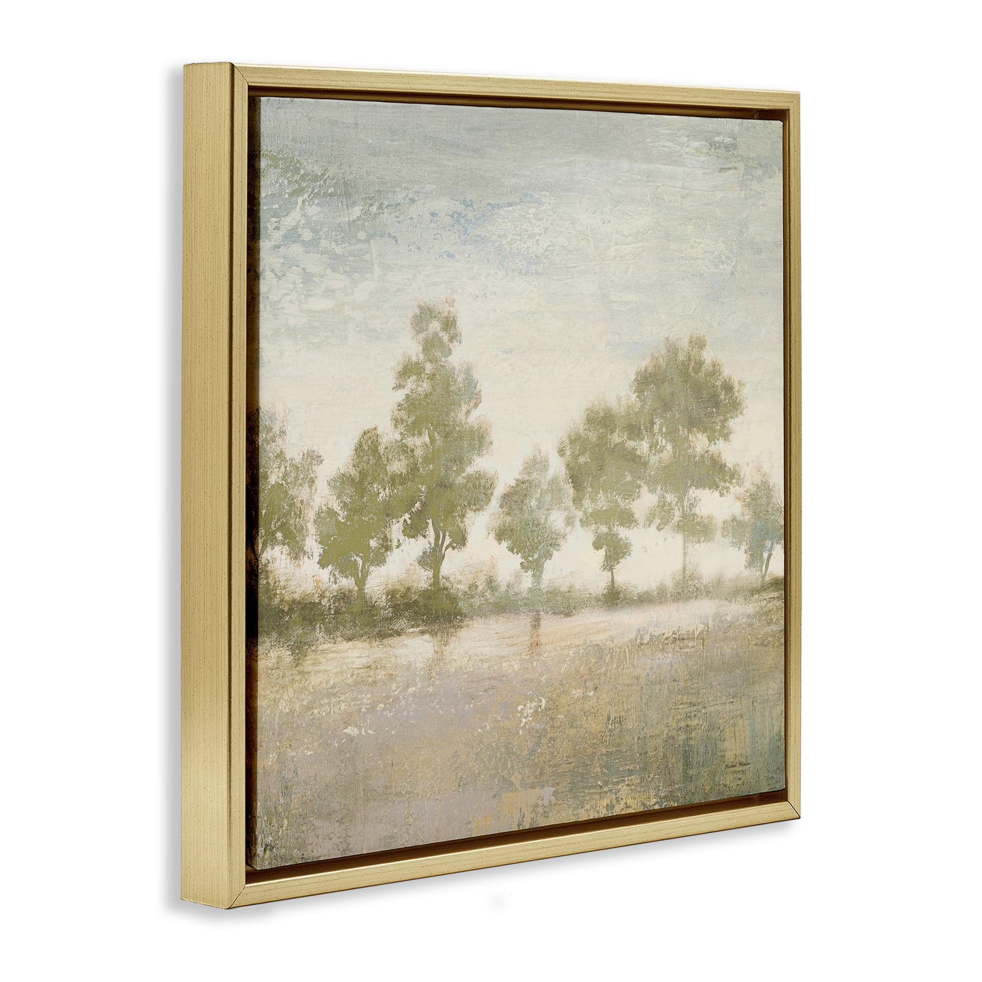 Stupell Industries Forest Light Landscape Gold Framed Floater Canvas Wall Art, design by Michael Marcon