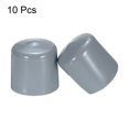 thumbnail image 2 of Uxcell 10pcs Rubber End Caps 29mm(1.1") ID Vinyl Round End Cap Cover Screw Thread Protectors Grey, 2 of 4