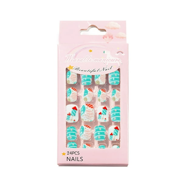 Patch Pack Patch A Wearable in Nail Christmas Uñas infantiles 24 unidades Uñas infantiles bonitas