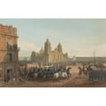 thumbnail image 2 of Carl Nebel 24x17 Gold Ornate Framed and Double Matted Museum Art Print Titled - Genl. Scott's Entrance into Mexico, Plate 45 (1851), 2 of 4