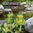 thumbnail image 2 of Mavis Laven Lawn Resin Decoration,2pcs Resin Frogs Statue Outdoor Garden Decoration Sculpture For Home Desk Garden Ornament,Garden Decoration, 2 of 8