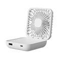 thumbnail image 1 of Ventilador portátil blanco, miniventilador recargable por USB, ventilador personal de mano para el hogar, la oficina, viajes al aire libre, 1 of 5