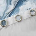 thumbnail image 4 of Feelyou Chic Marble Blue Blackout Curtains Set of 2 (52x84 Each), Modern Fashion Abstract Window Curtains, Artwork Marbling Curtains and Drapes, Black Out Curtains Decor, 4 of 6