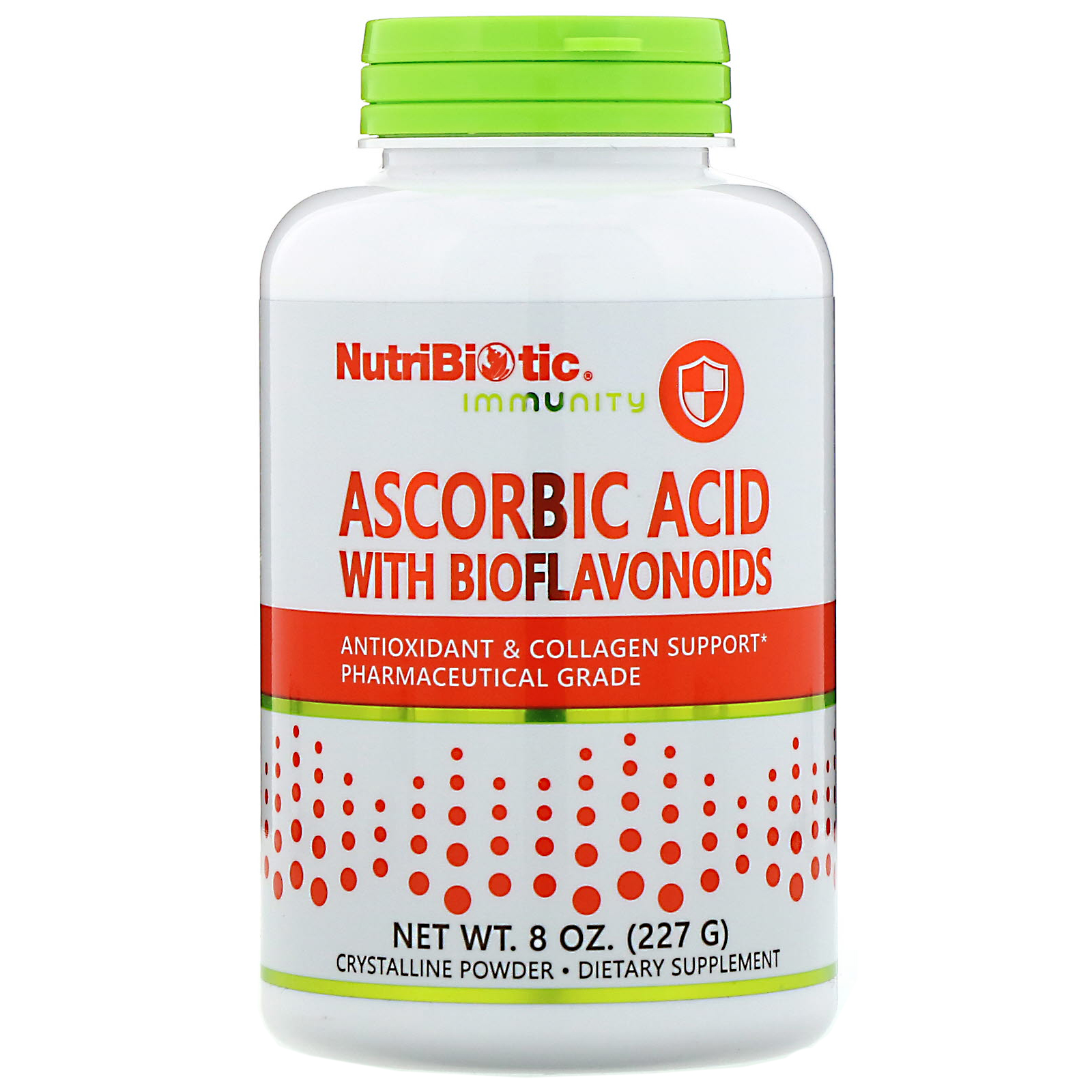 NutriBiotic Immunity, Ascorbic Acid with Bioflavonoids, Crystalline