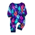 thumbnail image 5 of Matching Family Halloween Pajamas Set - 2026 Cute Ghost & Pumpkin Print Two-Piece Sleepwear Pjs - Family Matching Pajamas Soft Holiday Jumpsuit Loungewear for Family, 5 of 6