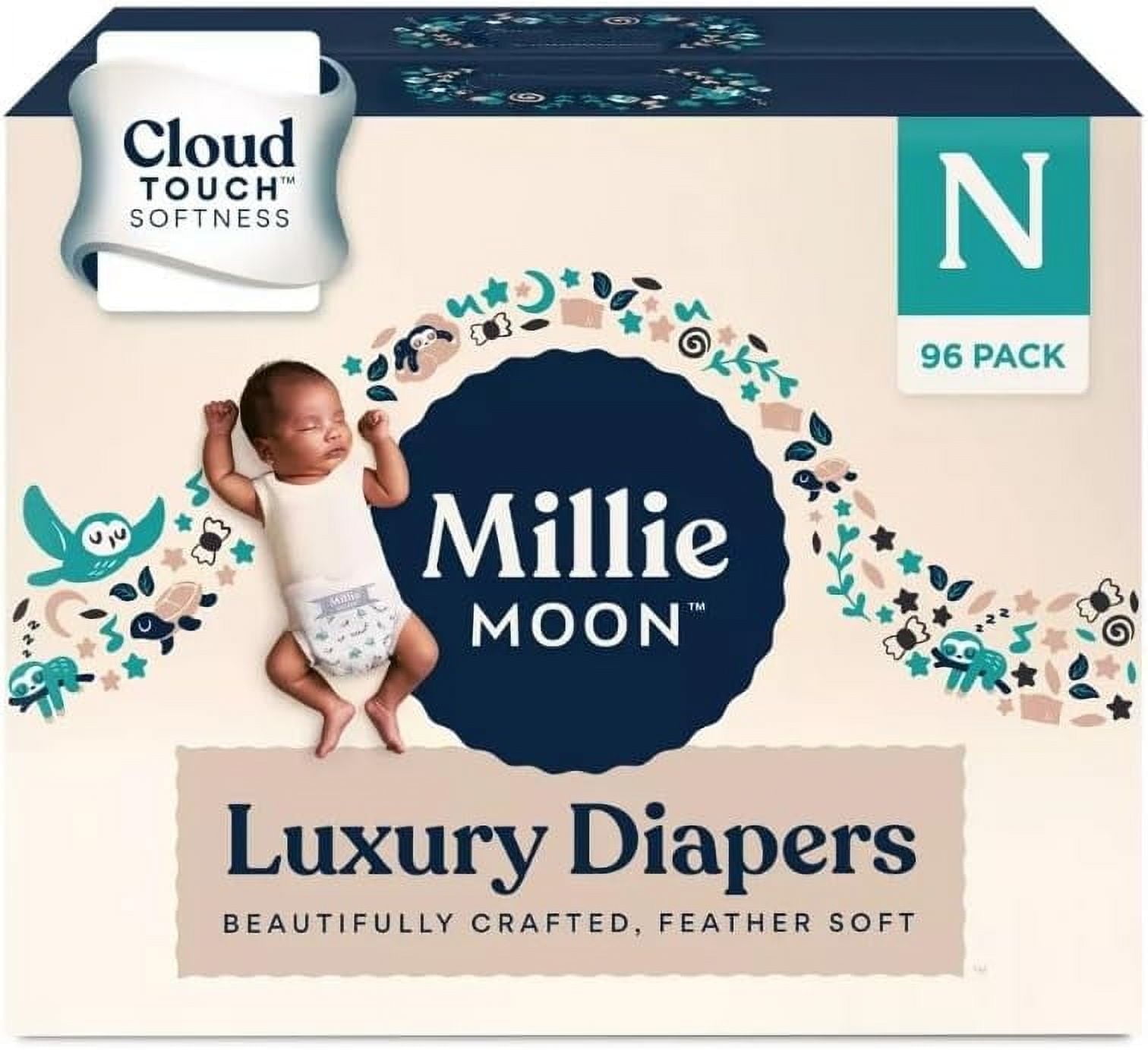 Millie Moon Luxury Diapers - Newborn - (96ct)