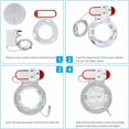 thumbnail image 4 of Amdohai Router wall mount bracket for TP-LINK Deco M5 WIFI network storage on the wall without punching holes, 4 of 8