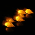 thumbnail image 6 of LED Halloween Waxed Electronic Candle Lamp black base wax  yellow flash, 6 of 7