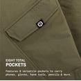 thumbnail image 5 of TRUEWERK Men's Work Pants - T2 WerkPant Technical Workwear, 34W x 32L, Black, 5 of 5