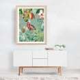 thumbnail image 2 of Vintage Mystic Tropical Birds Jungle 2 - Painting Botanical Tropical Floral Bird Fruit Wildlife Illustration Oak Framed Wall Art Print 18 x 24 inches, 2 of 3