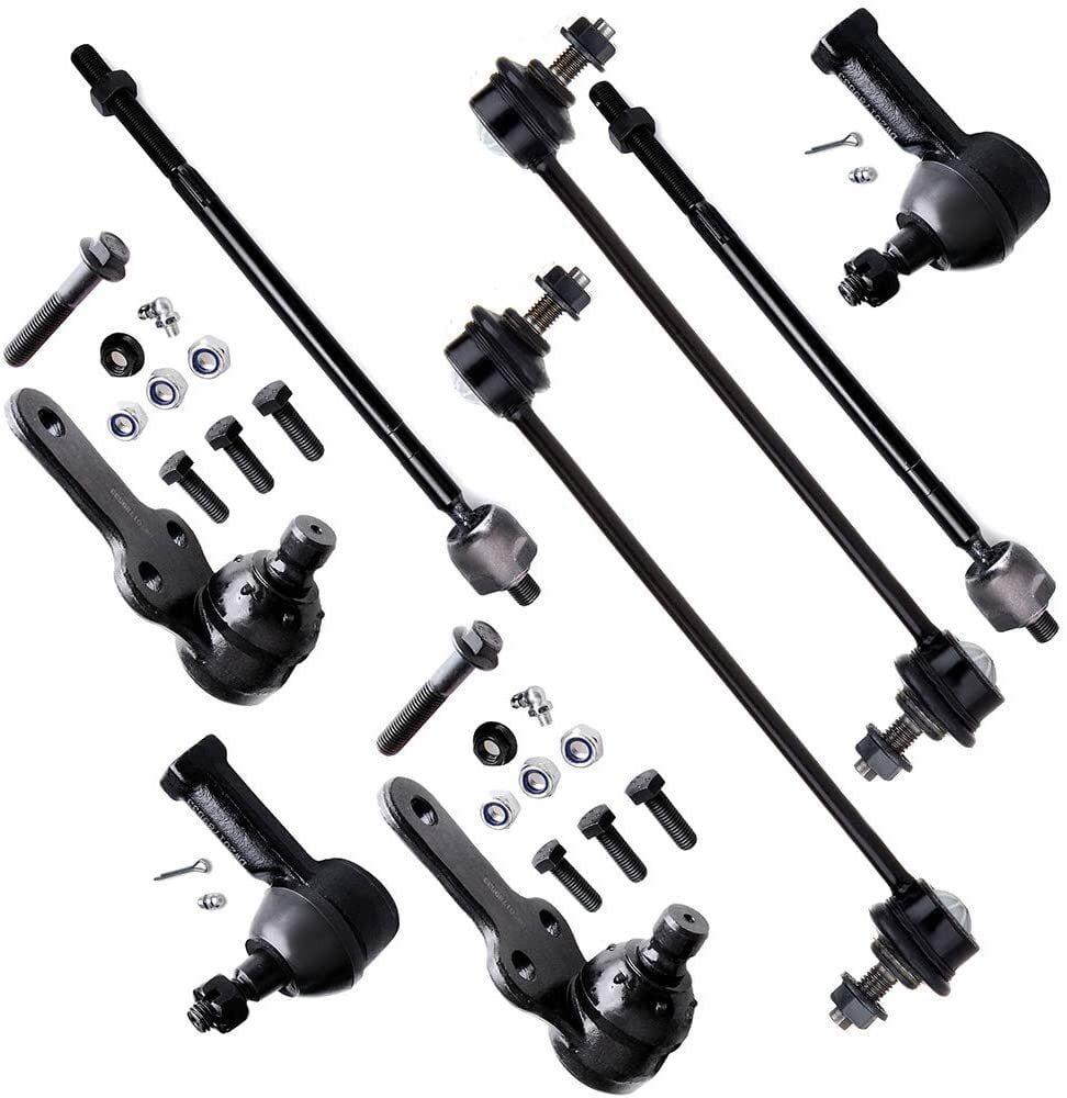 CCIYU Front Left Lower Ball Joints Sway Bar Outer Inner Tie Rod Ends fit for 2006-2011 for Ford FOCUS All Models 8pcs Suspension Kit