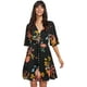 thumbnail image 1 of Vestido de fiesta fluido con estampado floral dividido con botones boho para mujer Xemadio WRMH-240-4, 1 of 7