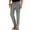Gray, variant on Mens Pants Business Loose Plus Size Elastic Waist Cotton All-Match Solid Color Trousers